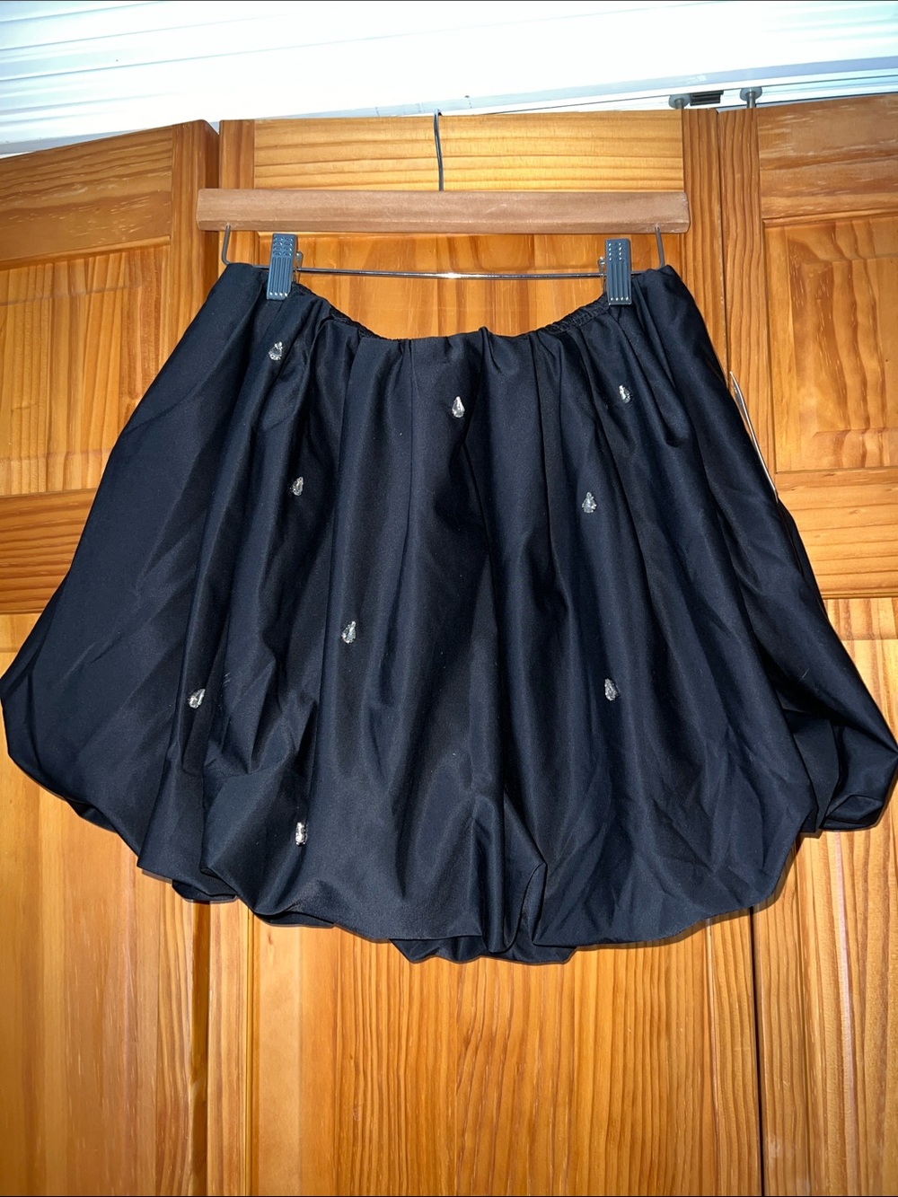 Target Black Embellished Bubble Skirt - Size Small